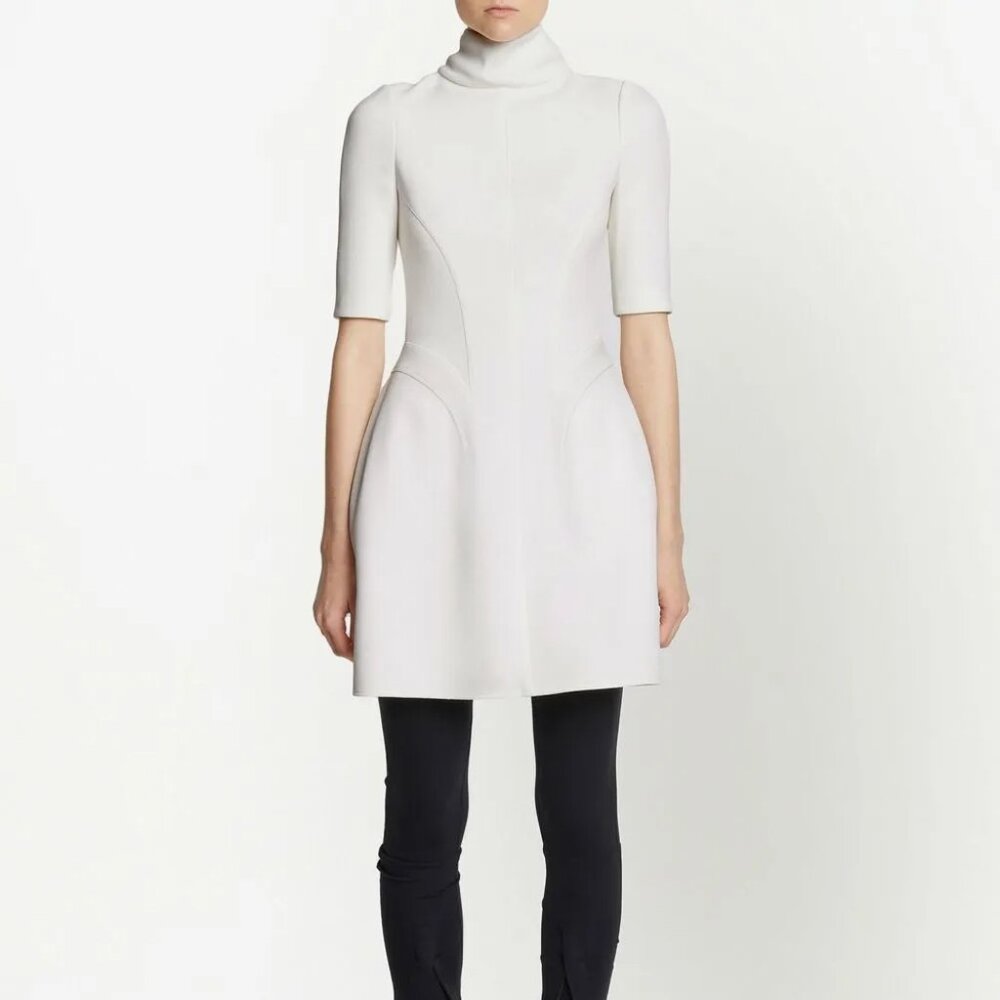 Proenza Schouler Short Sleeve Mini Dress with Turtleneck (size 2)